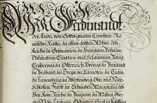 Progetto Archivi Thun - Dettaglio della Nomina a conti (1629)